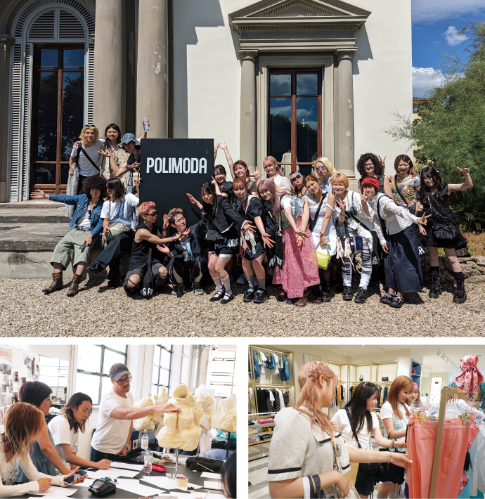 Training at Polimoda School in Italy
