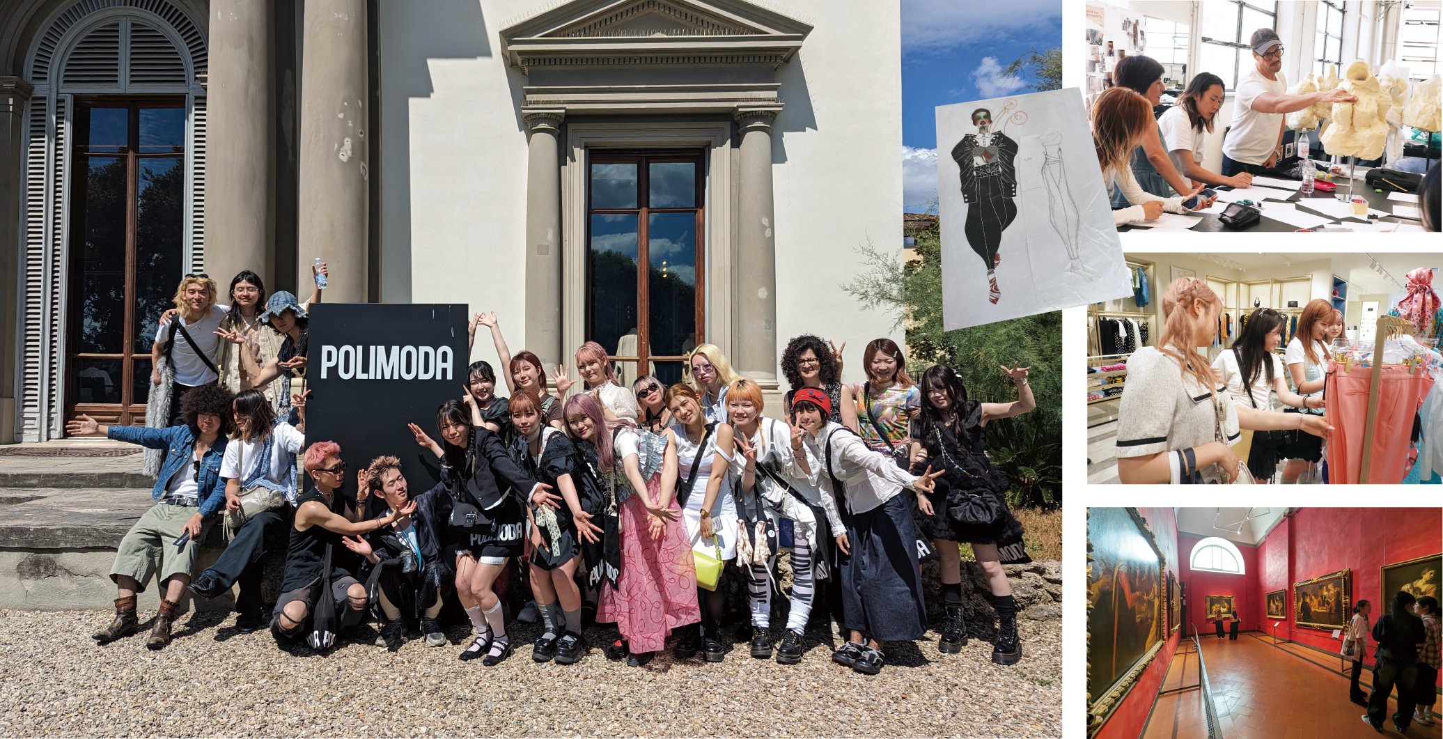 Training at Polimoda School in Italy