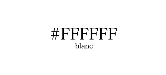 #FFFFFF blanc